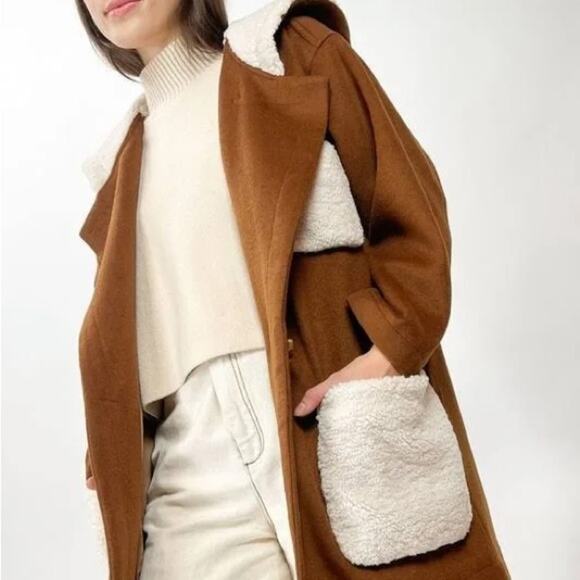 MSRP $385 | Kristinit Nutmeg Cuddly Coat – Size M | Wool Blend | SAME DAY SHIP - Picture 3 of 6